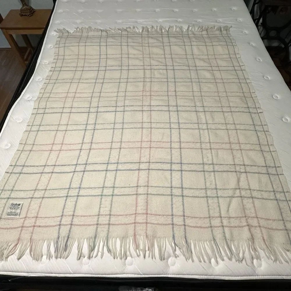 Vtg‎ Faribo Woolen Mill Throw Blanket 45x56
